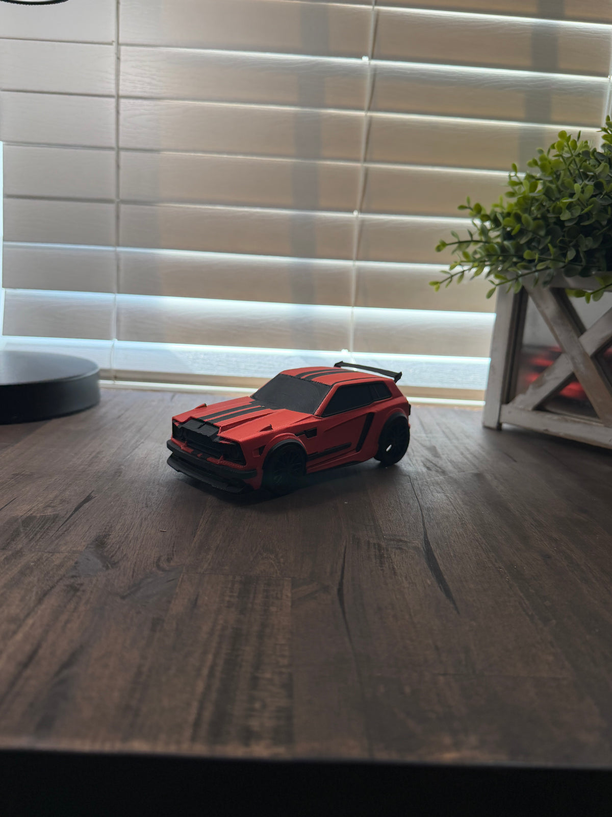 Red and Black Striped Rocket League Fennec