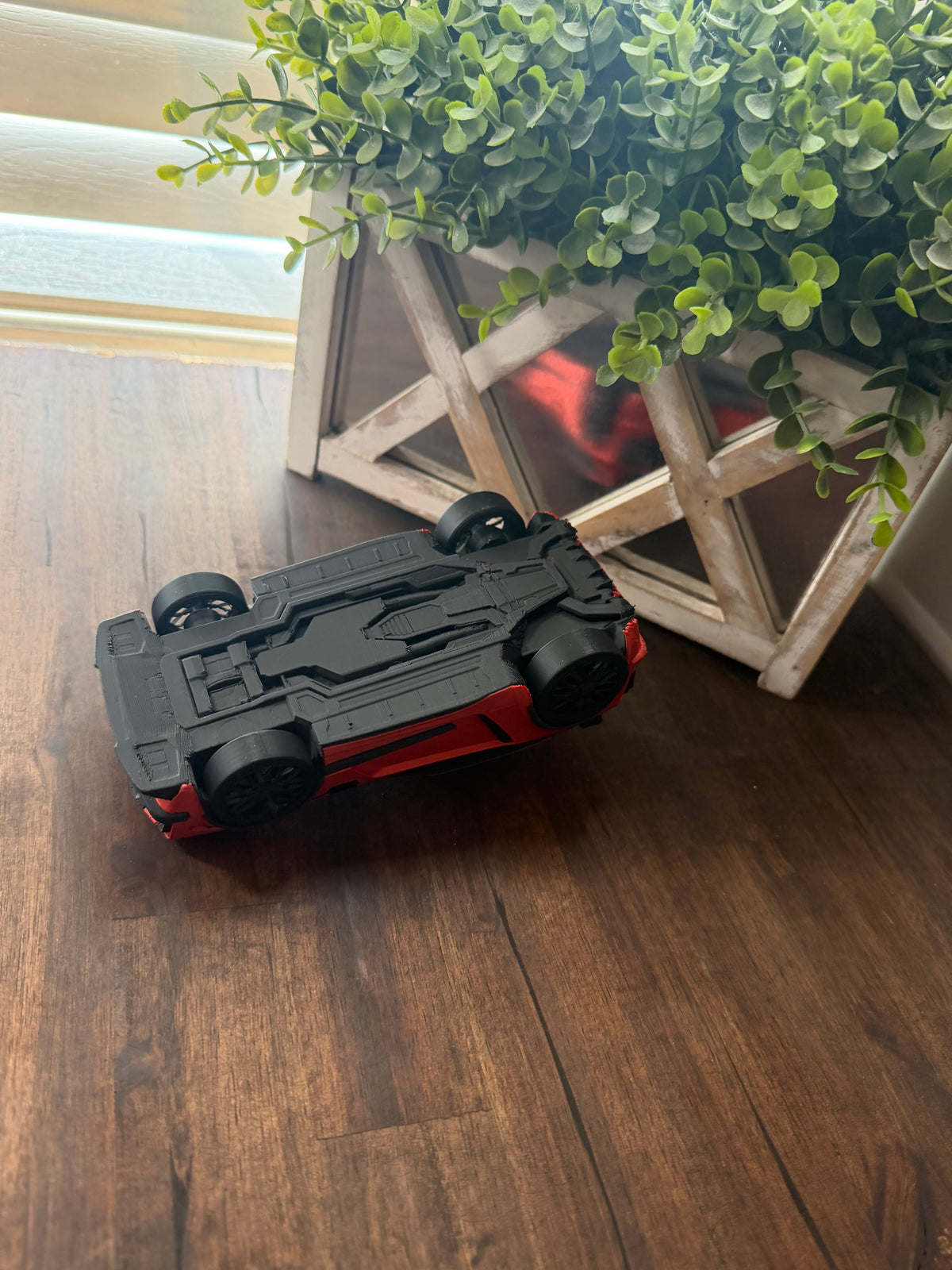 Red and Black Striped Rocket League Fennec