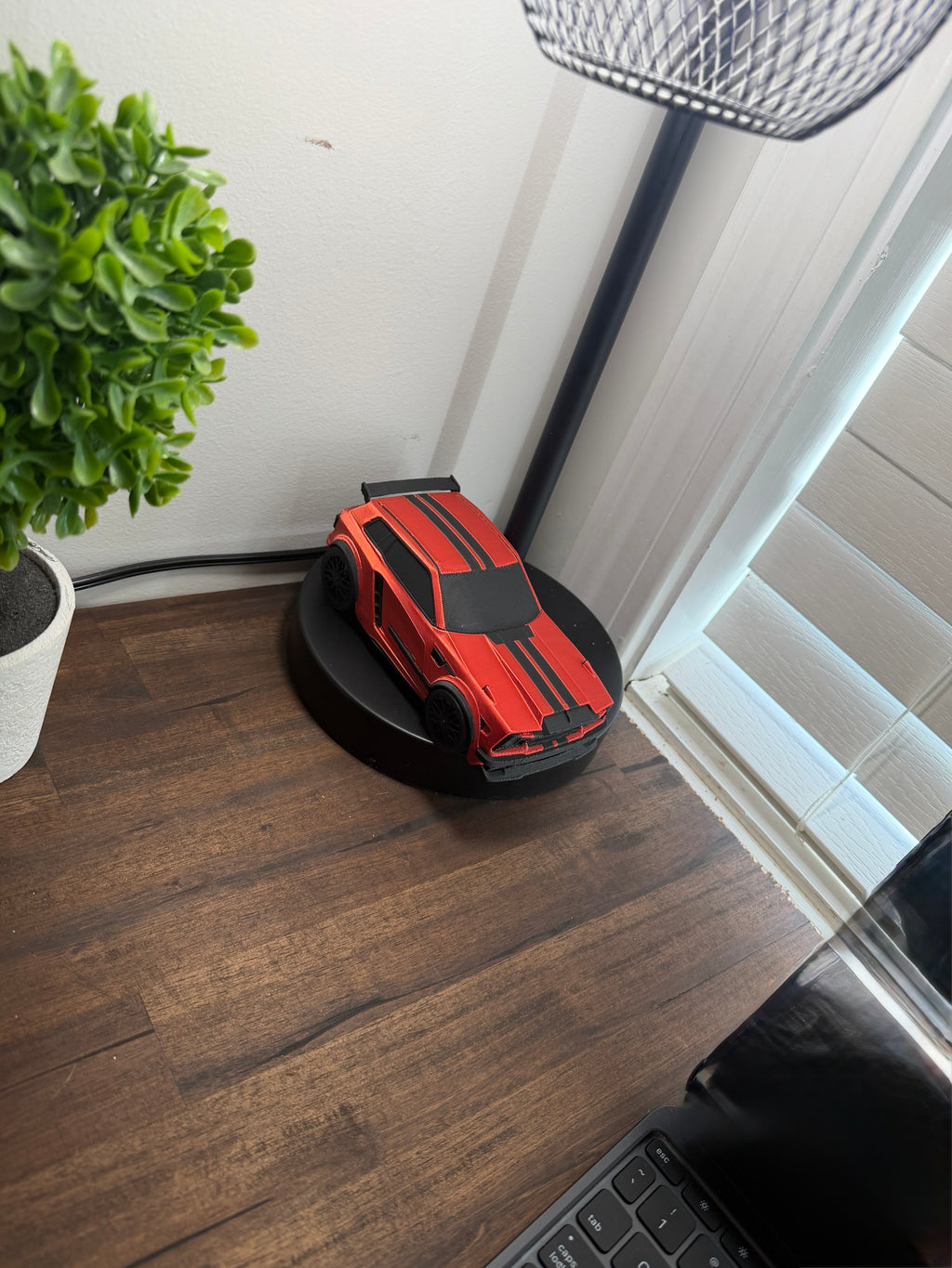 Red and Black Striped Rocket League Fennec